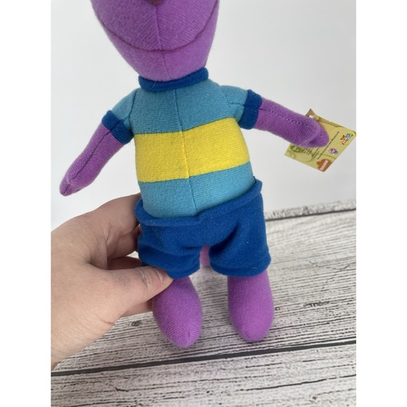 Backyardigans Austin 2006 NANCO Nick Jr. Purple Kangaroo 11 Inch Plush - Picture 2 of 7